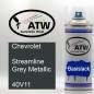 Preview: Chevrolet, Streamline Grey Metallic, 40V11: 400ml Sprühdose, von ATW Autoteile West.